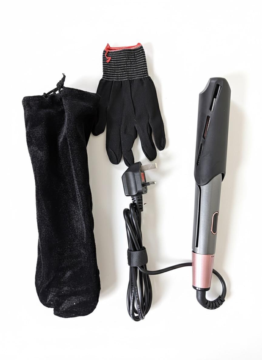 Hair Straightener And Curler 2 in 1 Ceramic Tourmaline Twist Straightening Curling Hair Styling Flat Iron Tool Dual Voltage